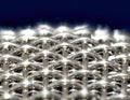Macro of wire mesh covering a microphone
