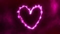 Abstract Magenta Heart Flame Effect Royalty Free Stock Photo