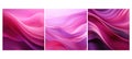 abstract magenta wave soft background