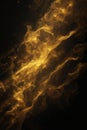 Abstract magic gold dust background over black. Beautiful golden art widescreen background Royalty Free Stock Photo