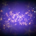 Abstract magic stars background.