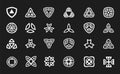 Abstract Magic Triangle playground Icon Set