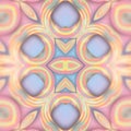 Abstract pattern from a group of iridescent twisted shapes. Geometric art background. 3d rendering digital illustration