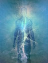 Abstract man of light Royalty Free Stock Photo
