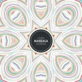 Abstract Mandala background with colorful stylish lines