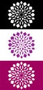 Abstract mandala flower logo icon emblem Royalty Free Stock Photo