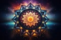 Abstract mandala with mystical meaning