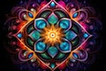 Abstract mandala with mystical meaning