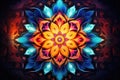 Abstract mandala with mystical meaning