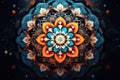 Abstract mandala with mystical meaning