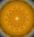 Abstract mandala orange photo