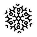 Abstract mandala ornament. Snowflake pattern. Black and white authentic background. Vector illustration. Royalty Free Stock Photo