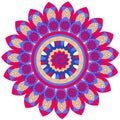 Abstract mandala pattern. Bohemian style background Royalty Free Stock Photo