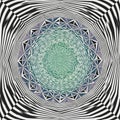 Abstract Mandala Pattern, Geometric and Meditative Design, vector design Generative AI Royalty Free Stock Photo