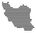 Abstract map of Iran