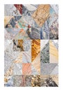 Abstract marble collage Royalty Free Stock Photo