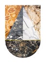 Abstract marble collage Royalty Free Stock Photo