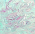 Abstract marble pastel blue white pink color paint background Royalty Free Stock Photo