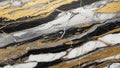 Abstract marble texture with swirling veins of gold black and white creating a dramatic and pattern Keywords: marble Royalty Free Stock Photo