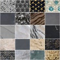 1846 Abstract Marble Textures: A captivating background featuring abstract marble textures with intricate patterns and a mix of