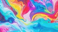 Abstract marbled acrylic paint ink painted waves painting texture colorful background banner Royalty Free Stock Photo