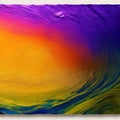 Abstract marbled acrylic paint ink painted waves painting texture colorful background banner - Bold colors, rainbow colo Royalty Free Stock Photo