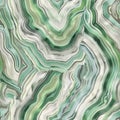 Abstract Marbled Paper Texture with Green and White Swirls Royalty Free Stock Photo