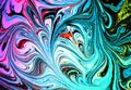 Abstract marbling art patterns as colorful background. Fracture, pattern. Royalty Free Stock Photo