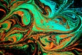 Abstract marbling art patterns as colorful background. Grain, acrylic. Royalty Free Stock Photo