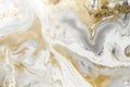 Abstract marbling background white, grey and gold. Original texture
