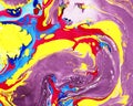 Abstract marbling colorful background Royalty Free Stock Photo
