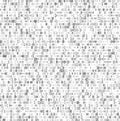 Abstract Matrix Background. Binary Computer Code. Coding and Hacker concept. Vector Illustration. Royalty Free Stock Photo