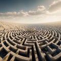 abstract maze is a captivating work of art characterized by intricate patterns