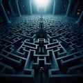 abstract maze is a captivating work of art characterized by intricate patterns