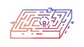 Abstract Maze with Path Problem Solving Challenge, vector design Generative AI Royalty Free Stock Photo