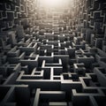 Abstract Maze: A Visual Journey of Problem-Solving and Strategy