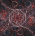 Abstract mechanical background, steampunk  tile Royalty Free Stock Photo