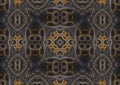 Abstract mechanical background, steampunk fractal tile Royalty Free Stock Photo