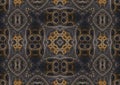 Abstract mechanical background, steampunk fractal tile