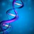 Abstract medical background with colorful DNA. Royalty Free Stock Photo