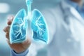 Pulmonary function tests process and effectiveness in lung care Royalty Free Stock Photo