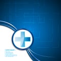 Abstract medical health care concept tech innovation design background banner