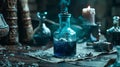 Abstract medieval magic potion. Mages Laboratory