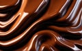 Abstract melted chocolate surface for background.Generative AI.