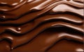 Abstract melted chocolate surface for background.Generative AI.