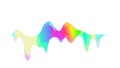 Abstract Melting Liquid Shape with Soft Rainbow Gradient, vector design Generative AI Royalty Free Stock Photo