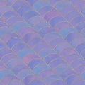 Abstract mermaid fish scale wave japanese seamless pattern Royalty Free Stock Photo