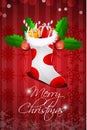 Abstract merry christmas card Royalty Free Stock Photo