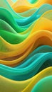 Abstract mesh patterns display vibrant color gradations and undulating forms Royalty Free Stock Photo