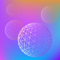 Abstract Mesh polygonal background. Scope of Royalty Free Stock Photo